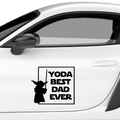 Yoda best dad ever Aufkleber Nr 2 - Beispielansicht