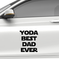 Yoda best dad ever Aufkleber Nr 3 - Beispielansicht