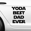 Yoda best dad ever Aufkleber Nr 3 - Beispielansicht