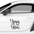 Yoga Glow Aufkleber - Beispielansicht