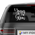 Yoga Glow Aufkleber - Beispielansicht