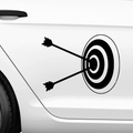 Zielscheibe mit 2 Pfeilen Aufkleber - Beispielansicht