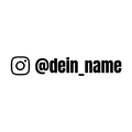 Instagram Name 2er set. Aufkleber