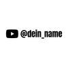 Youtube Name Aufkleber