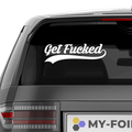 get fucked Aufkleber - Beispielansicht