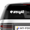#sexyAF Aufkleber - Beispielansicht