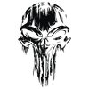 Totenkopf Aufkleber