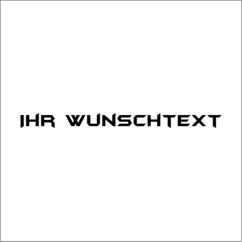 Wunschtextaufkleber für Auto Nr.3