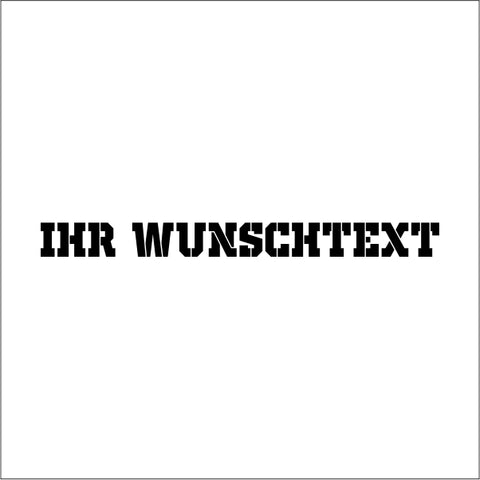 Wunschtextaufkleber für Auto Nr.8