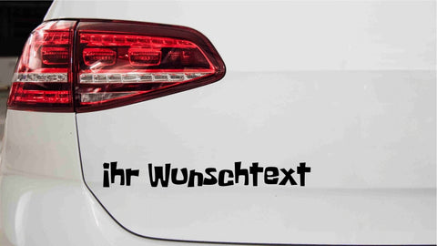 Wunschtextaufkleber für Auto Nr.9