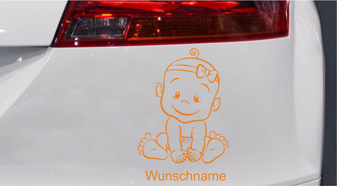 Süsses Baby on Board mit Schlaufe Autoaufkleber