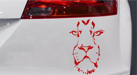 Löwengesicht Face Autoaufkleber