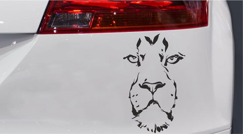 Löwengesicht Face Autoaufkleber