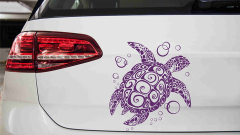 Schildkröte mit Blasen Autoaufkleber
