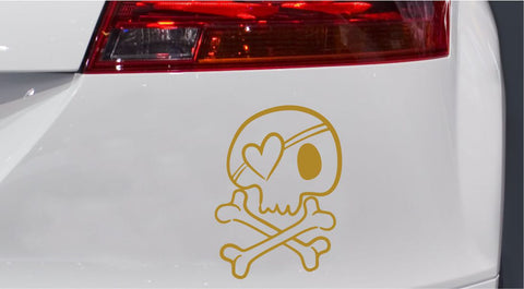Totenkopf Pirat Autoaufkleber