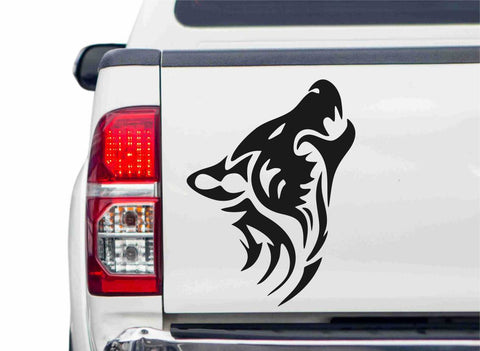 Wolf Tribal Autoaufkleber