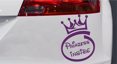 Prinzess Inside Autoaufkleber