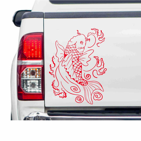 aufkleber-fisch-koi-rot
