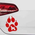 aufkleber-hundepfote-afganischer-windhund-rot