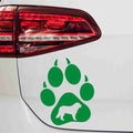aufkleber-hundepfote-bernese-mountain-hund-gruen