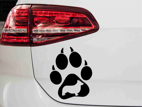 aufkleber-hundepfote-corgi-schwarz