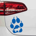 aufkleber-hundepfote-maltese-hund-blau