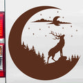 aufkleber-mond-hirsch-nacht-braun