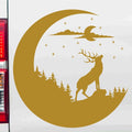 aufkleber-mond-hirsch-nacht-gold