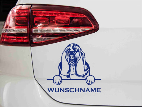 aufkleber-portrait-basset-hund-blau