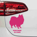 aufkleber-silhouette-american-eskimo-hund-pink