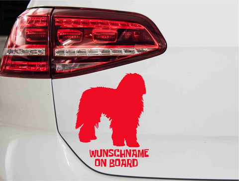 aufkleber-silhouette-bergamasco-hund-rot