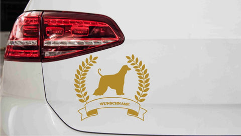 aufkleber-silhouette-kranz-afganischer-windhund-gold