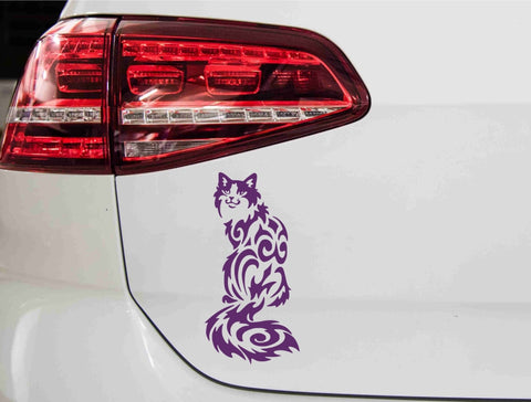aufkleber-tribal-katze-violett