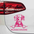 aufkleber-weimaraner-hunderasse-mit-wunschnamen-pink